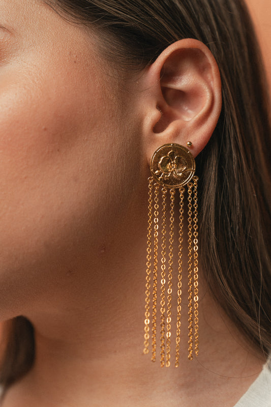 Aretes Flora Cadena