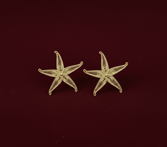 Aretes Estrella de Mar Filigrana